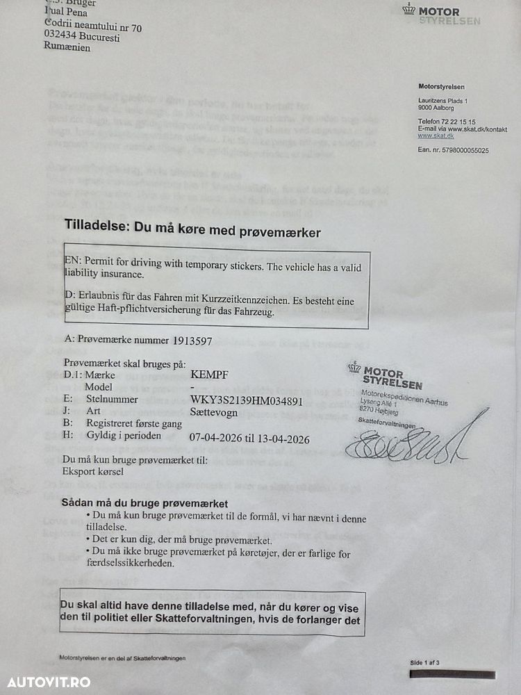 Kempf 50m3 FIER VECHI, 2017, axe BPW, Usi spate, Axa liftabila, jante aluminiu, Scena vizitare, prelata, Carte identitate RAR, rulata in Germania, posibilitate leasing-PROMOTIE 20.900 EUR+Tva - 16