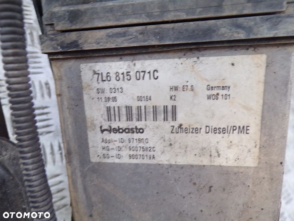 WEBASTO OGRZEWANIE POSTOJOWE VOLKSWAGEN TOUAREG 7L6815071C - 2