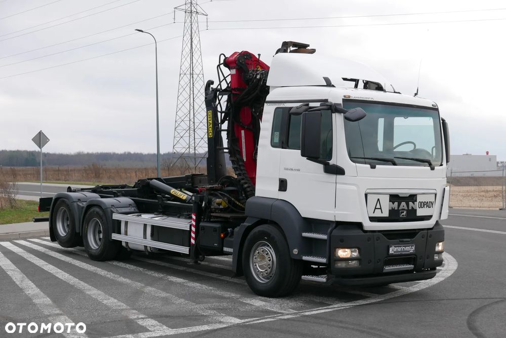 MAN MAN TGS 28.440 6X2 TGA + PALFINGER EPSILON PALIFT HAKOWIEC Z HDS Z DŹWIGIEM DO ZŁOMU KONTENERÓW ODPADÓW - 39
