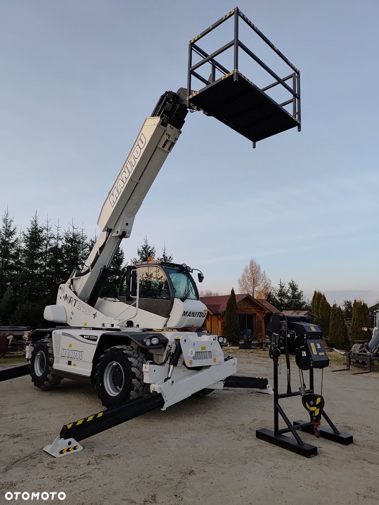 Manitou 2150 Mrt MANITOU ŁADOWARKA TELESKOPOWA Roto  widły kosz PILOT do sterowania  2016/17 1840 2540 2550 kolor od nowości biały Mercedes silnik - 10