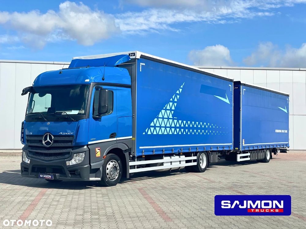 Mercedes-Benz ACTROS F 1836 / ZESTAW TANDEM 120 M3 / PRZEJAZDOWY / 7,75 M + 7,75 M / SALON PL - 1