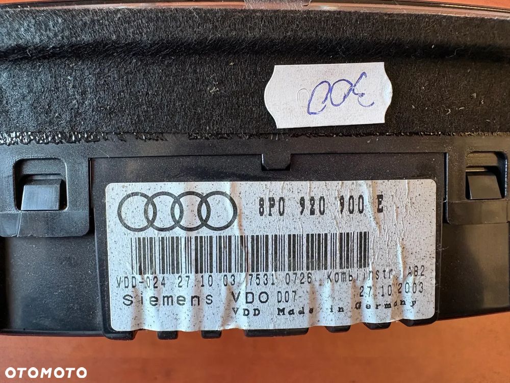 Licznik Audi OE A3 8P 8P0920900E - 3