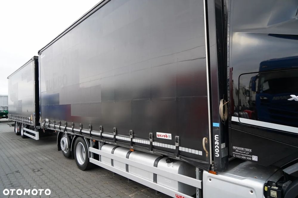 DAF XG 480 / ZESTAW TANDEM / 120 M3 / PRZEJAZDOWY /  OŚ PODNOSZONA / KLIMA POSTOJOWA /  WECON  / SAF / 2023 R - 12