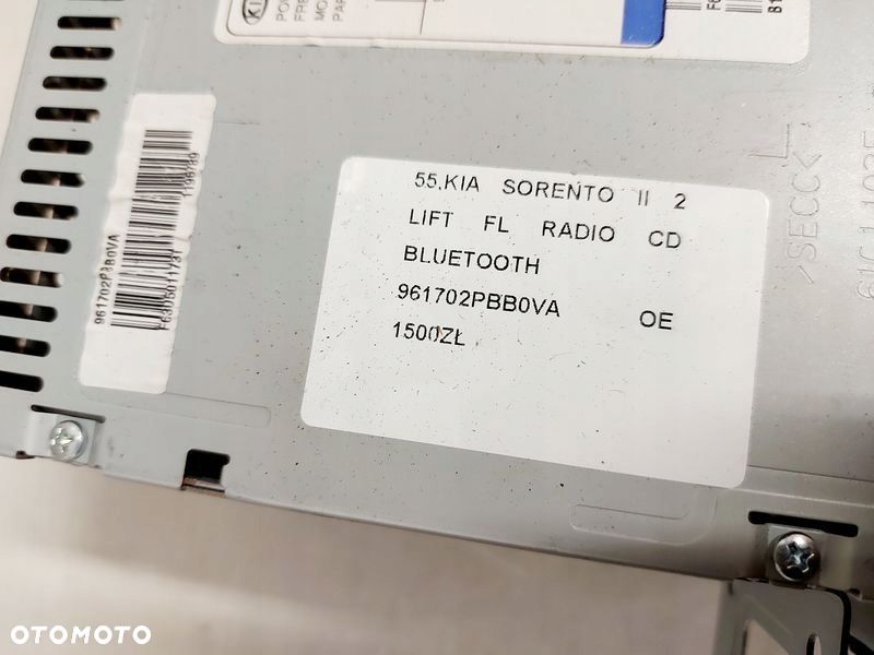 kia sorento ii 2 lift fl radio cd bluetooth 961702pbb0va oe - 6