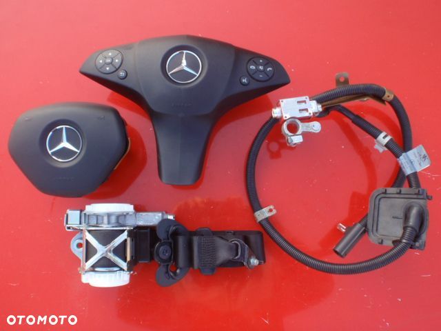 MERCEDES W212 E DESKA KONSOLA KOKPIT PULPIT PÓŁKA PARAPET AIRBAG PODUSZKI PASY PAS oryginał BRĄZOWA - 3