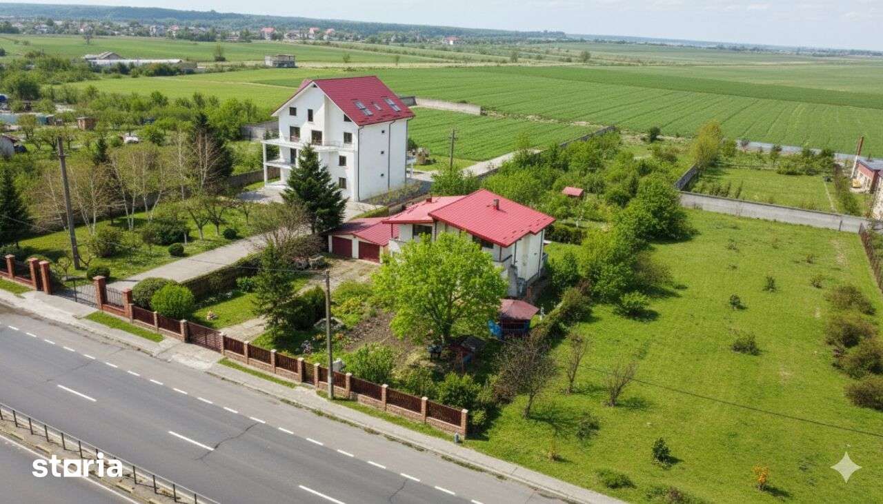 Casa P+1 TEREN 2029 MP Calugareni DN5 - Imagine principală: 2/8