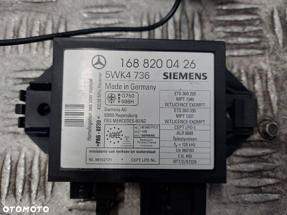 ZESTAW STARTOWY MERCEDES-BENZ W168 A170 1.7 CDI 0275455232 0281001990 - 3