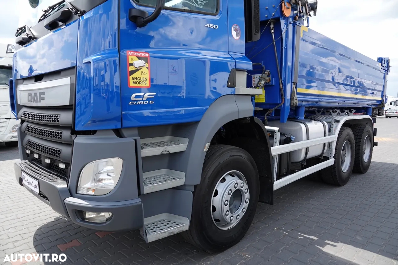 DAF CF 460 / 6x4 / BASCULANTE / HYDROBOARD / HYDROCLAP / EURO 6 / AN 2016 / PNEURI 100% / - 24