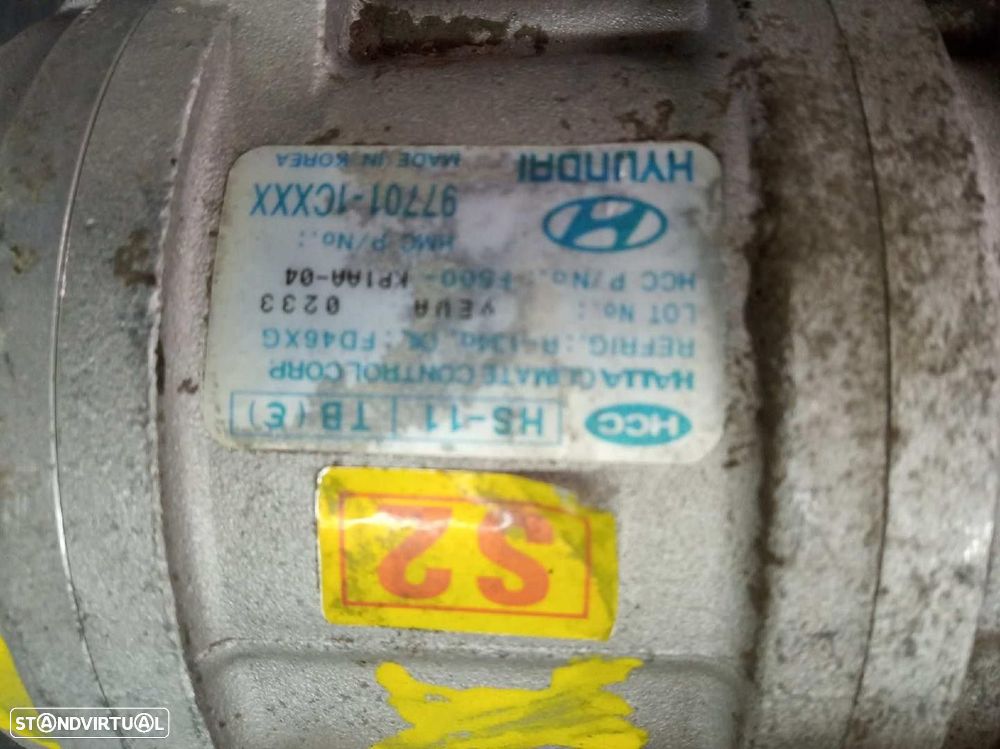 COMPRESSOR AR CONDICIONADO HYUNDAI GETZ 2003 -977011CXXX - 4