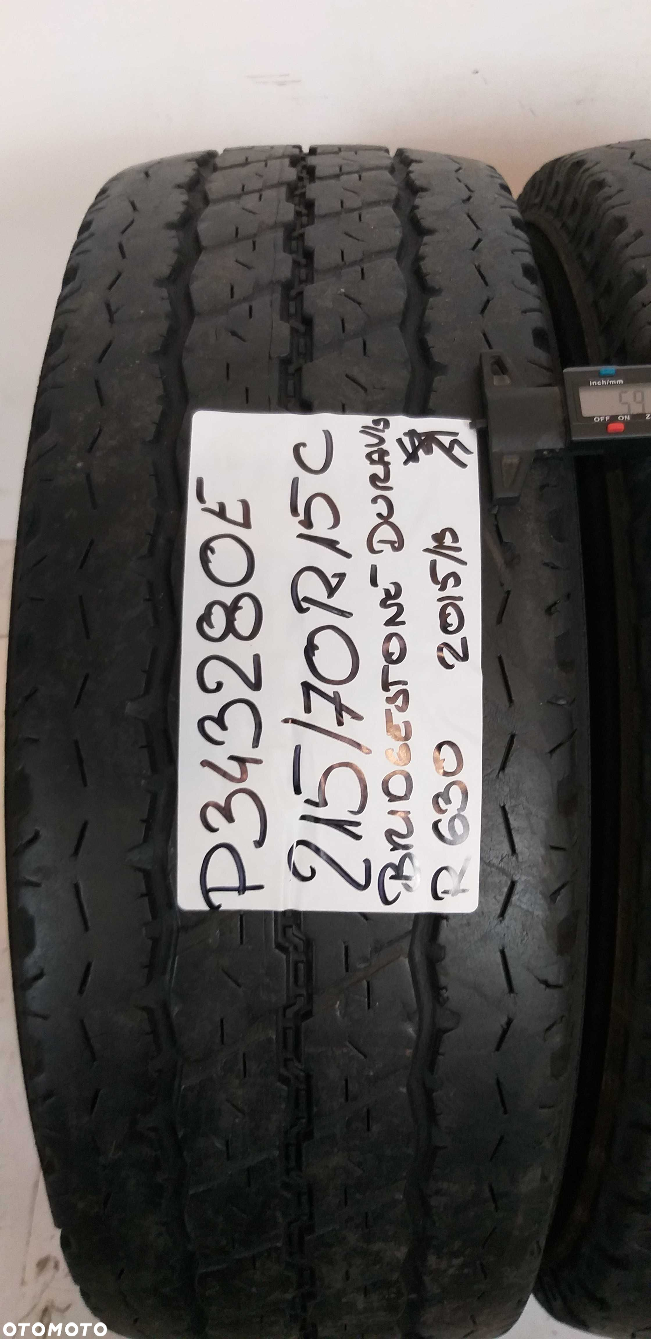 P343280E Para 215/70R15C Bridgestone Duravis R630 rok2015/13 - 2