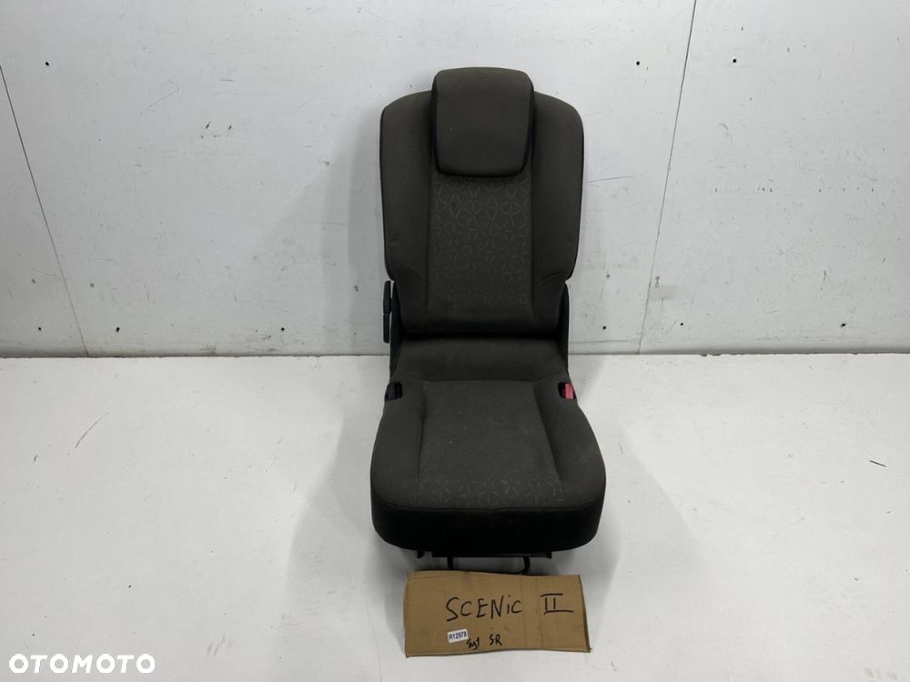 Fotele Renault Scenic 2 II 2003-2009r. tylny środkowy siedzisko oparcie stelaż drugi rząd kanapa - 1