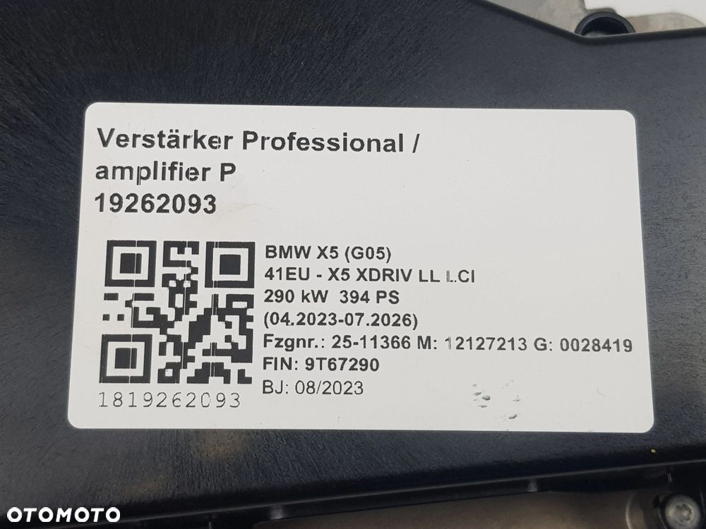 Wzmacniacz Booster Moduł Audio Harman BMW G05 G06 G07 G11 G30 5A52E25 - 8