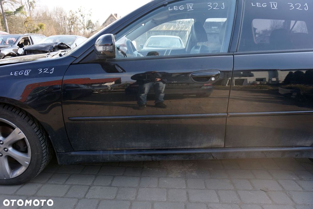 DRZWI PRZEDNIE LEWE LEGACY IV BL LIFT KOMBI 32J  CZARNY SUBARU 2006-2009 - 3