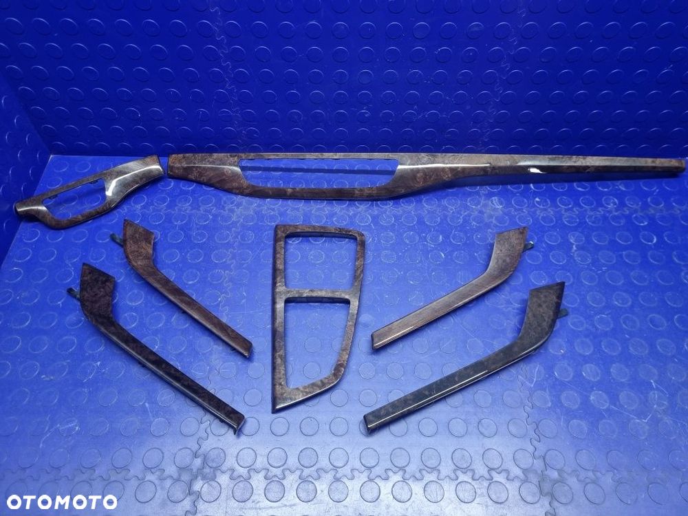 LISTWY ozdobne dekory KOMPLET drewno GM5 AUDI Q7 4M ORYGINAŁ - 1