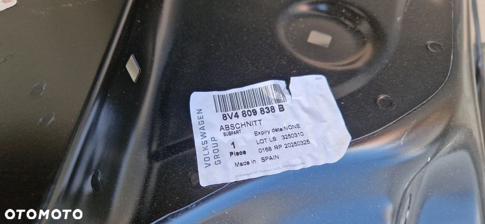 AUDI A3 S3 8V4 8V HB SPORTBACK 13-20 błotnik tył prawy 8V4809838B - 3