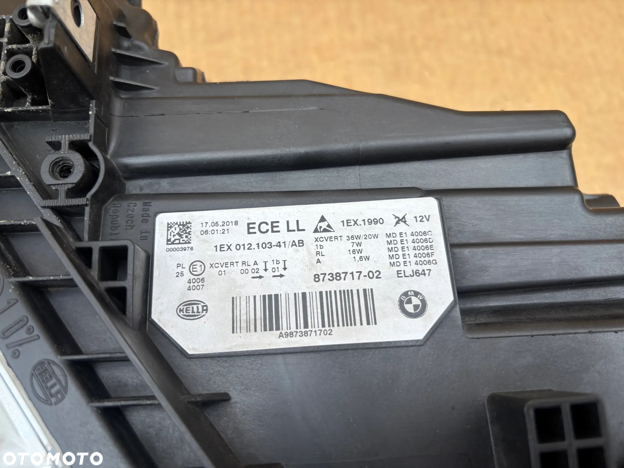 Oryginalna Lampa Przednia Lewa BMW 3 F30 F31 LCI Lift Full Led Adaptive Skrętna Cała Ładna Europejska 8738717 - 4