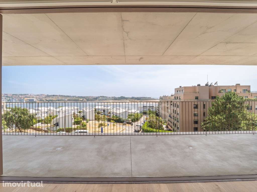 Apartamento T3 Torre Miramar - Vista Rio - Varanda 90m2 - Grande imagem: 2/58