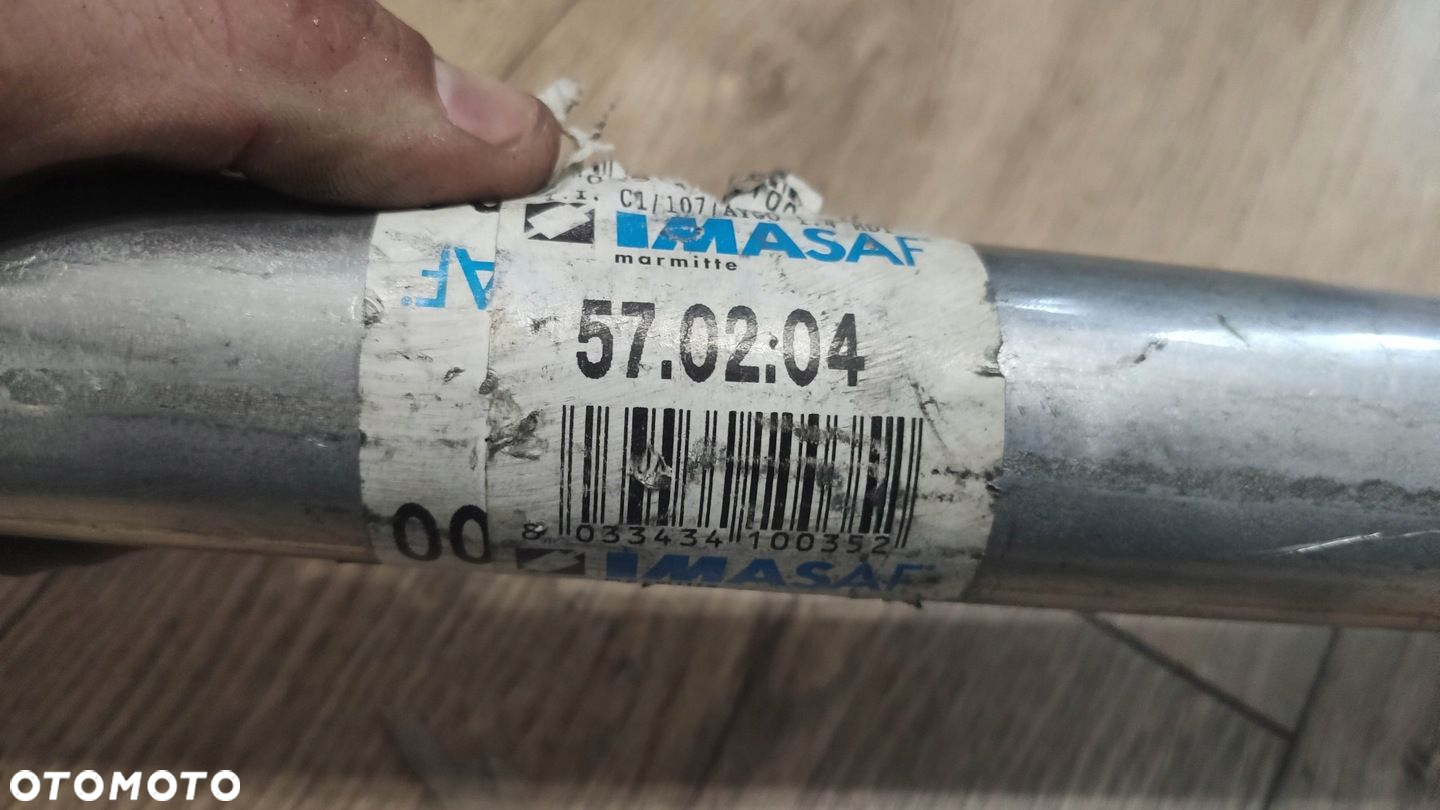 TŁUMIK RURA WYDECHU C1 AYGO 107 1.4 HDI NOWY - 4