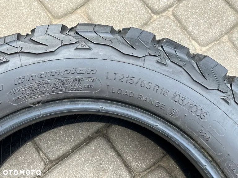 DWIE CAŁOROCZNE OPONY TERENOWE BFGOODRICH 215/65 R16 ALL TERRAIN T/A KO2 7 MM BIEŻNIKA 2022 ROK WIELOSEZON - 6