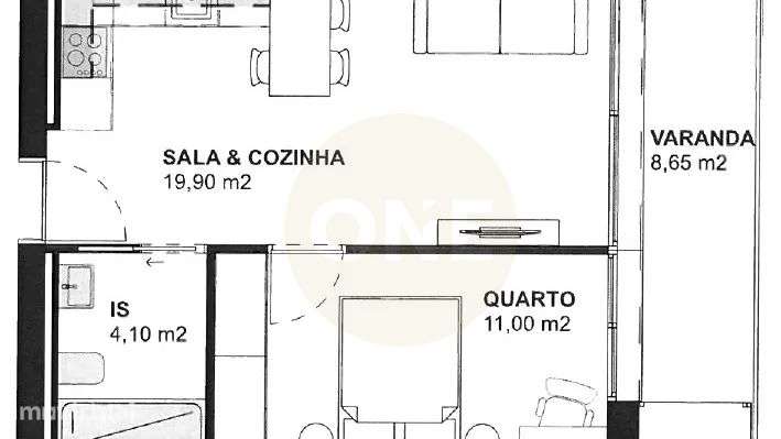 Apartamento T1 no Sinçães Urban Residence – No Coração de Famalicão! - Grande imagem: 2/12