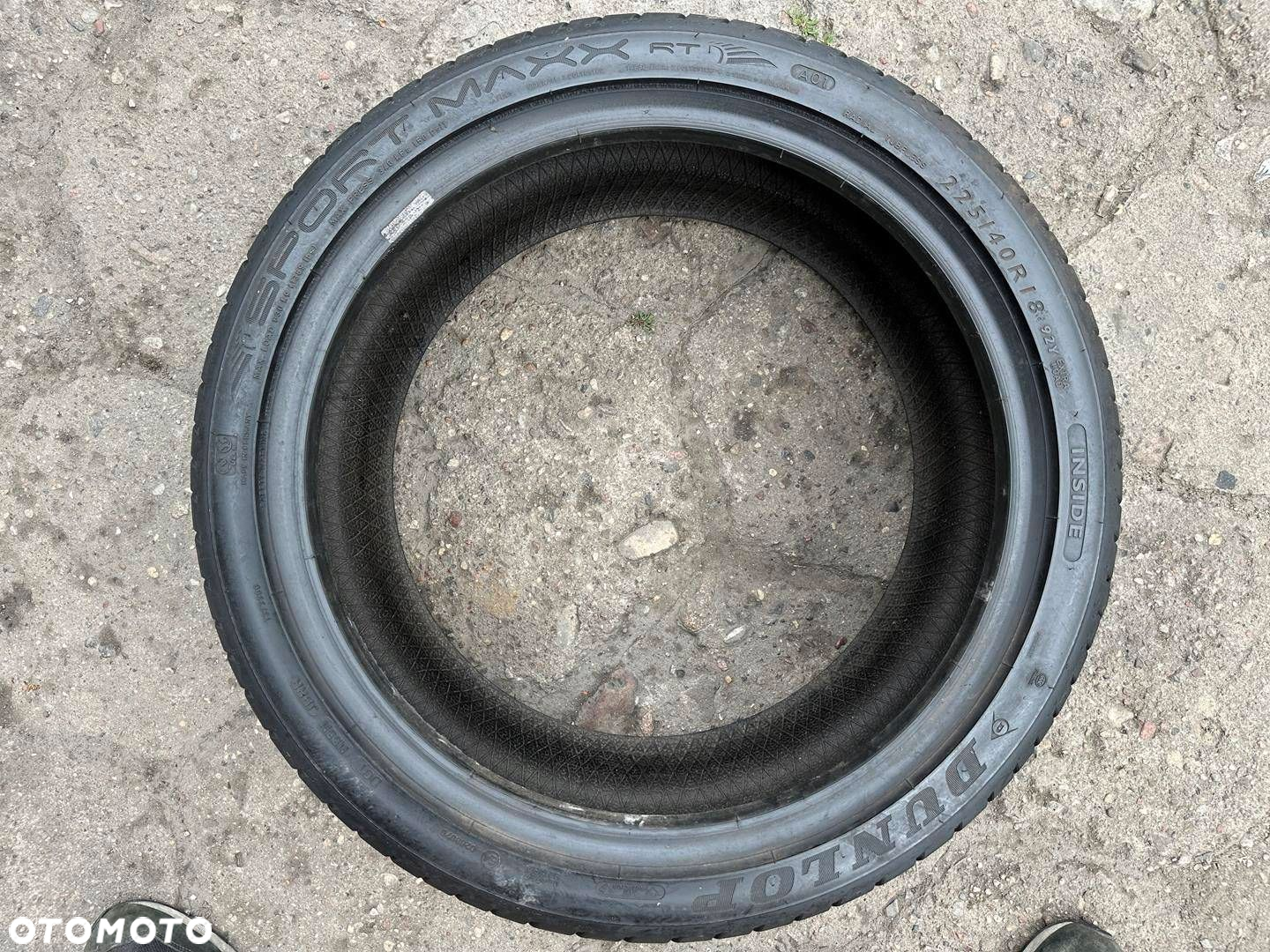 225/40R18 Dunlop Sport Maxx Rt para opon lato 7,3m - 5