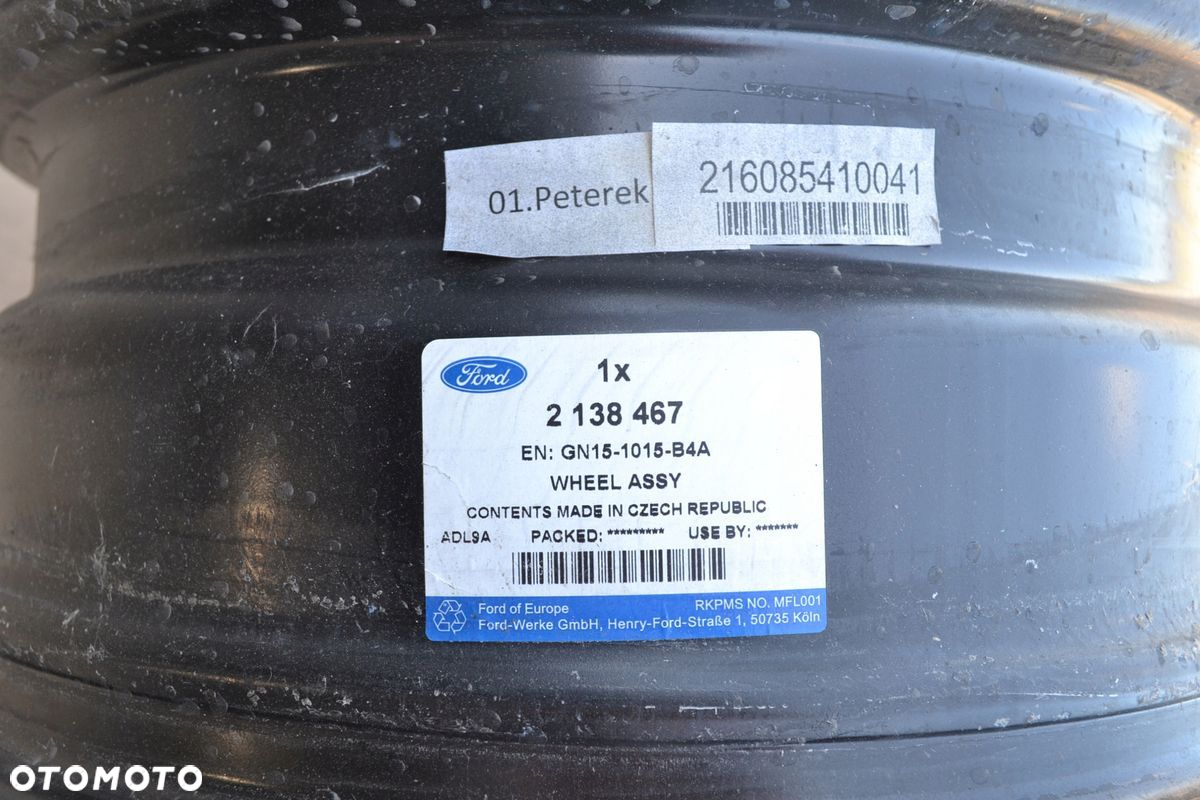 FELGA STALOWA FORD 4x108 6,5J16 ET 37,5 x1szt F-565 - 8