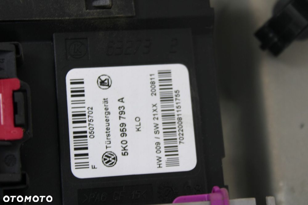 skoda octavia ii lift 08r- podnośnik szyby prawy przód przedni 1t0959701aa - 3