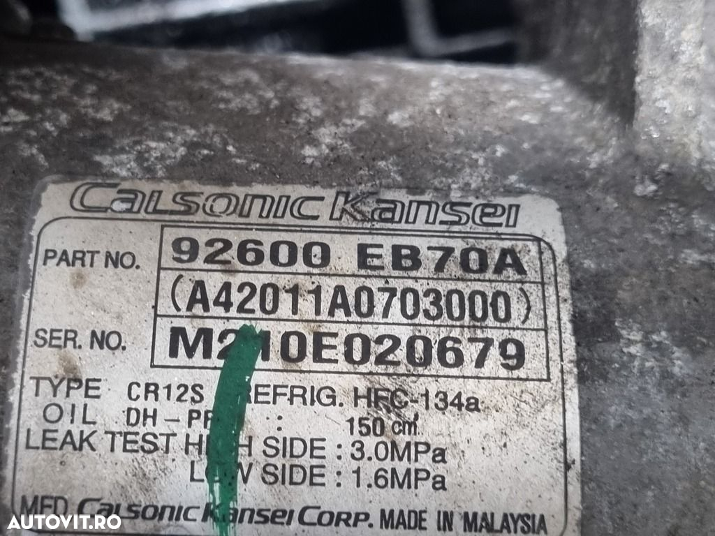 Compresor clima Nissan Navara D40 Facelift 2.5 Diesel D40 2006 - 2010 YD25DDTI (1187) ... - 4