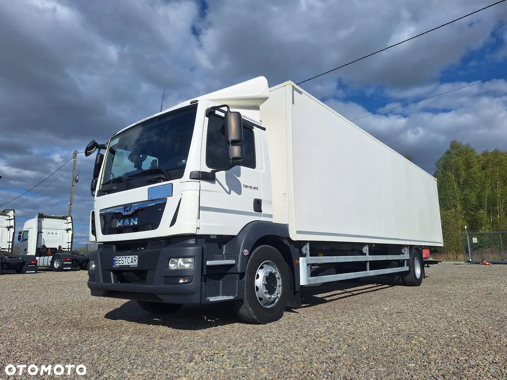 MAN TGM 18.320 KONTENER / BOX 24 Palety, Euro 6, winda - 1