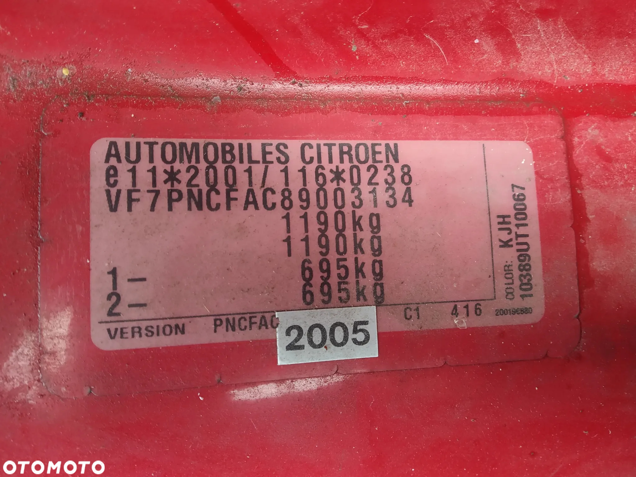 CITROEN C1 05 - 08 1.0 BELKA ZAWIESZENIA PRZÓD TRAWERS - 22