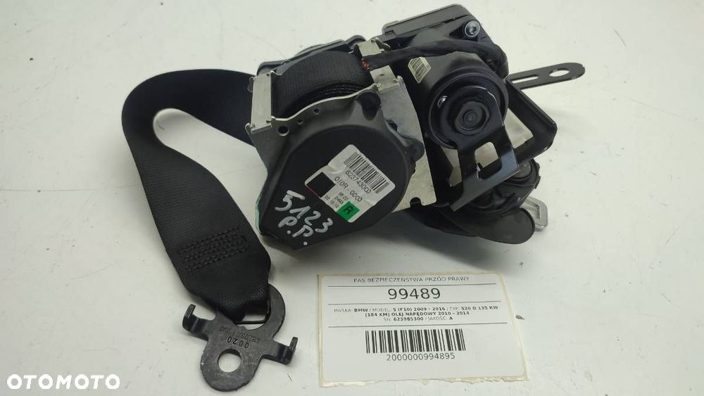 PAS BEZPIECZEŃSTWA PRZÓD PRAWY BMW F11 625985300A - 2