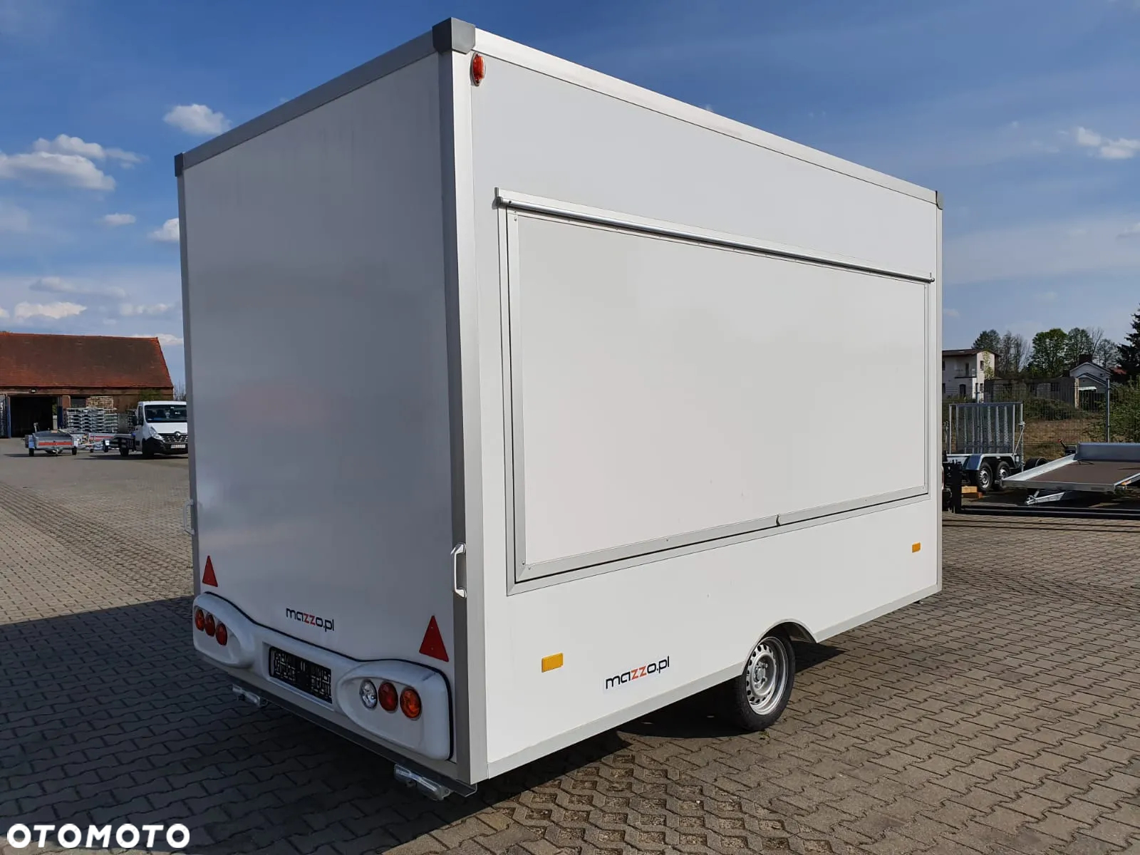 Niewiadów DOSTAWA 360x203x230! Przyczepa HANDLOWA Gastronomiczna dwuosiowa H13361H Ściany z LAMINATU! Jedno okno Koła 13C! - 5