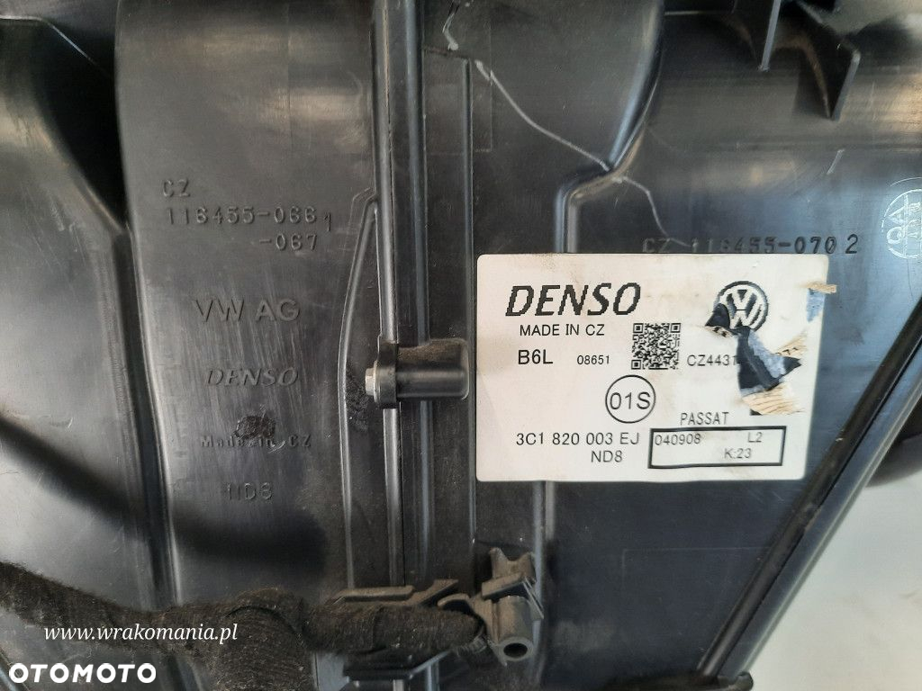 VOLKSWAGEN PASSAT B6 NAGRZEWNICA OBUDOWA KOMPLETNA 3C1820308 BLS - 8