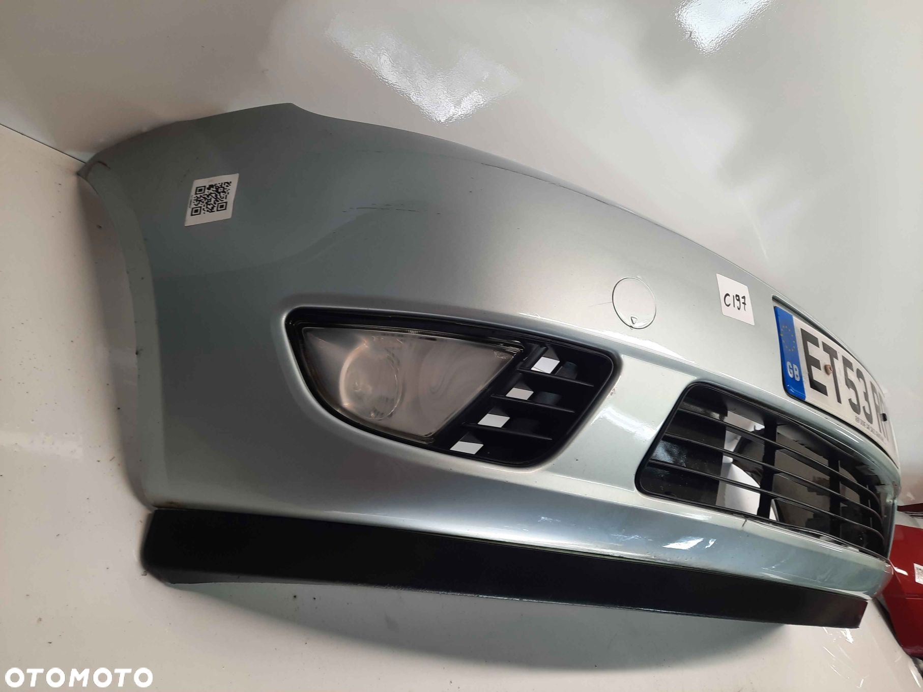 ^ ZDERZAK PRZÓD PRZEDNI DO FORD FIESTA MK6 VI J4 BŁĘKITNY HALOGENY - 6