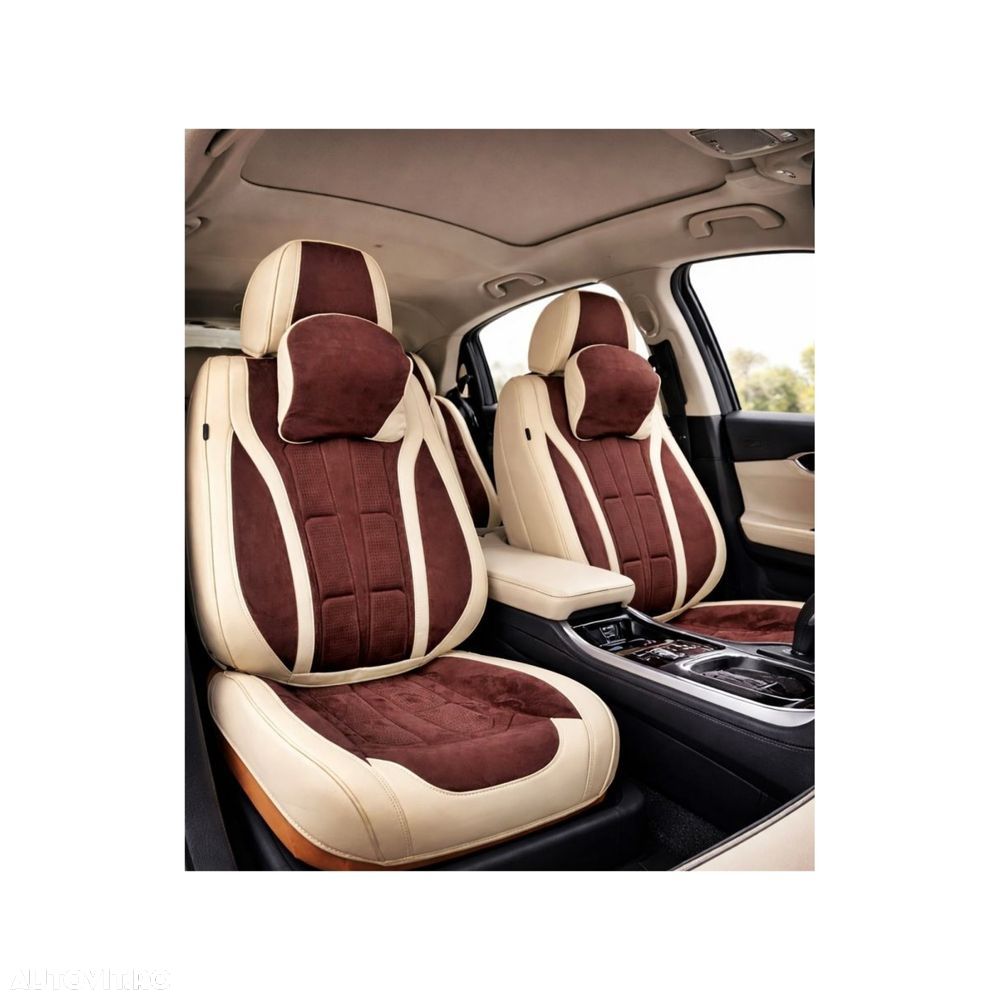 Huse scaune auto universale fractionate 9D PREMIUM FATA SI SPATE - 6