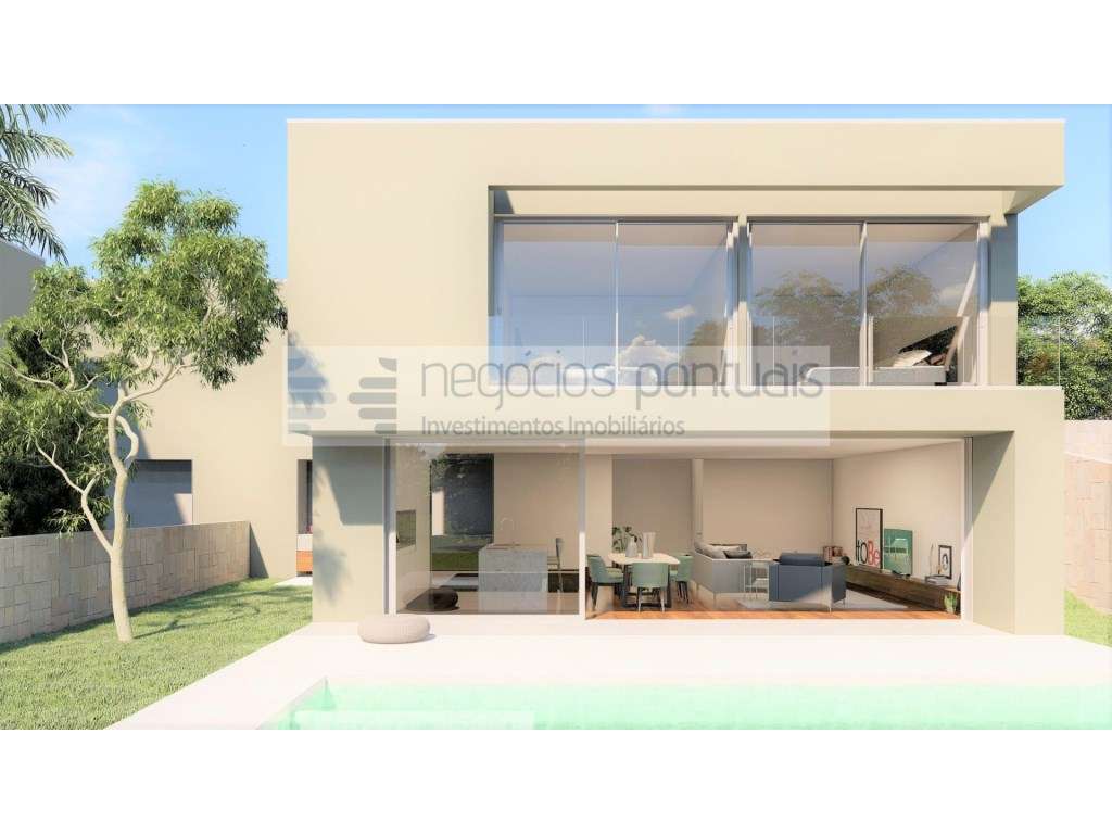 Moradia geminada T3 com piscina em inicio de acabamentos - Grande imagem: 4/11