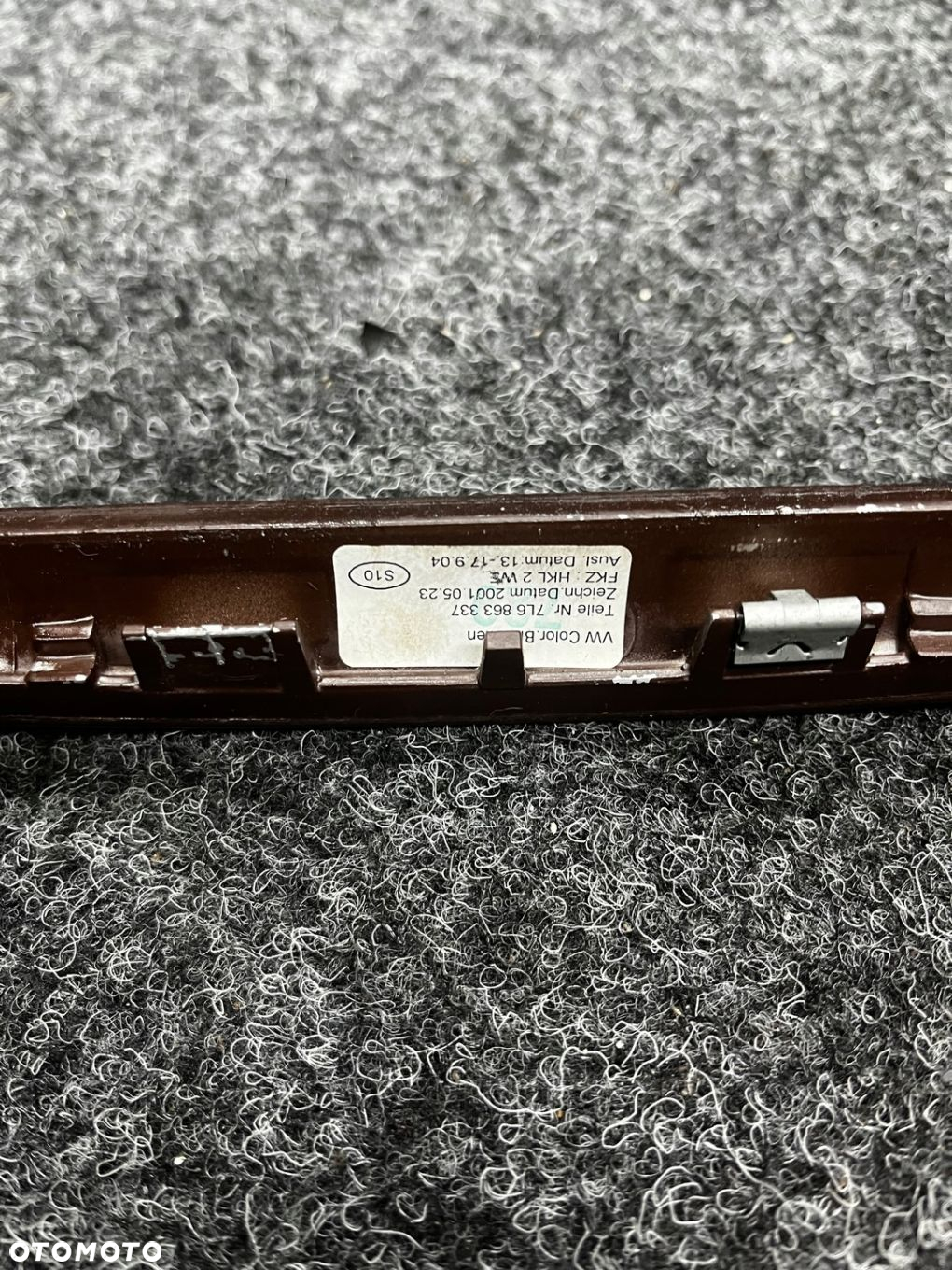 ramka osłona dekor konsoli środkowej drewno vw touareg 7L6863337E - 15