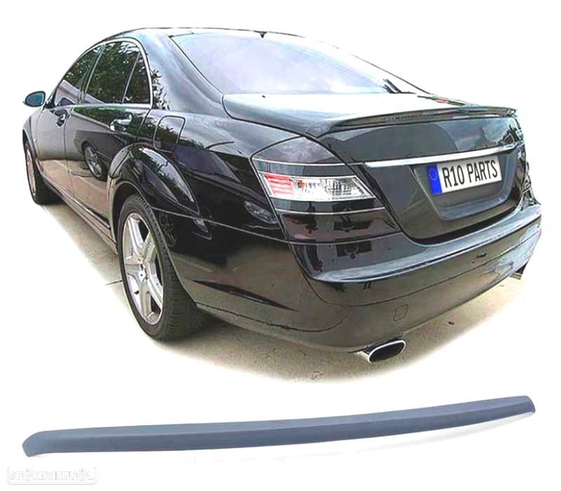AILERON LIP SPOILER TRASEIRO MERCEDES W221 05-11 LOOK AMG - 1