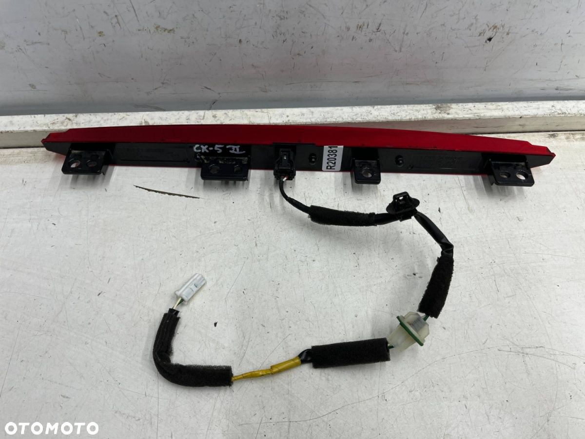 Lampa Mazda CX-5 II CX5 II 17r.- trzecie dodatkowe światło stop w spoiler klapy tk48-51580 - 5