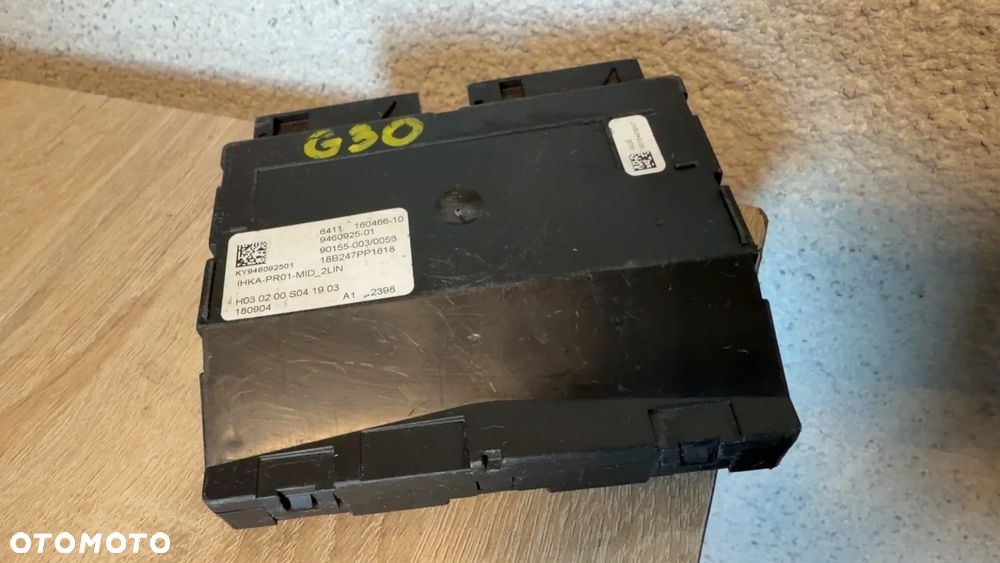 MODUŁ STEROWNIK KLIMATYZACJI BMW G30 9460925 - 2