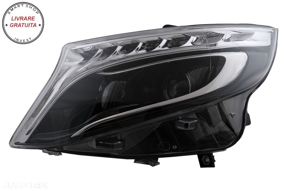 Faruri LED Mercedes V-Class W447 Vito (2014-2017) Negru- livrare gratuita - 2