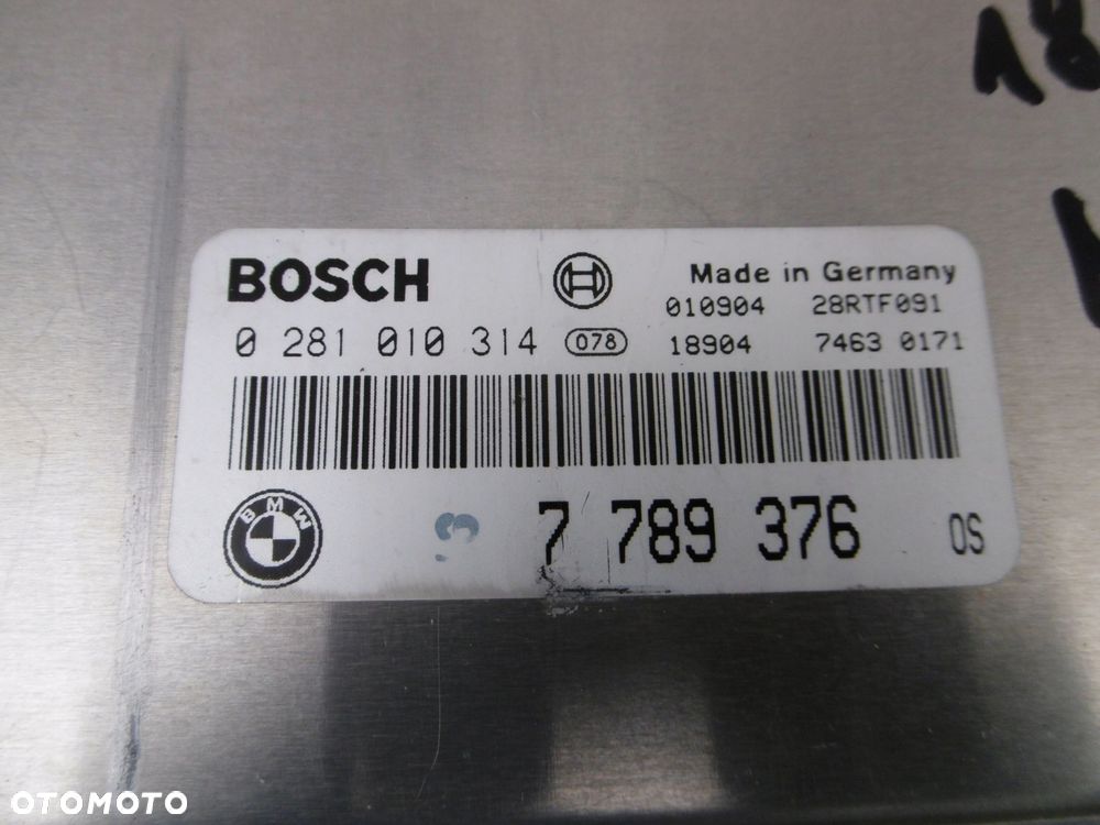 komputer sterownik silnika bmw e46 330d 3.0d 3.0 d m57 184km 7789376 manual - 2