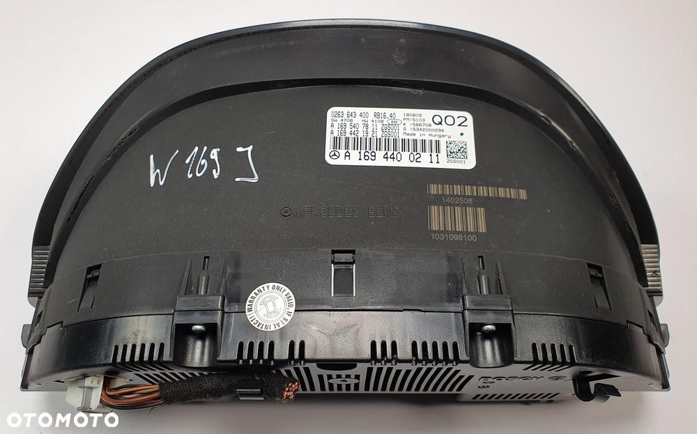 LICZNIK MERCEDES W169 1.5 A1694400211 EUROPA - 4