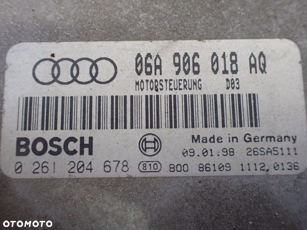 KOMPUTER SILNIKA AUDI A3 8L 1.8T - 2