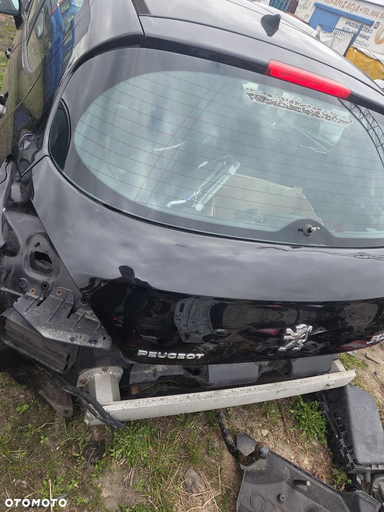 Klapa tył Peugeot 308 I Hatchback CZARNA KTV Kompletna - 1