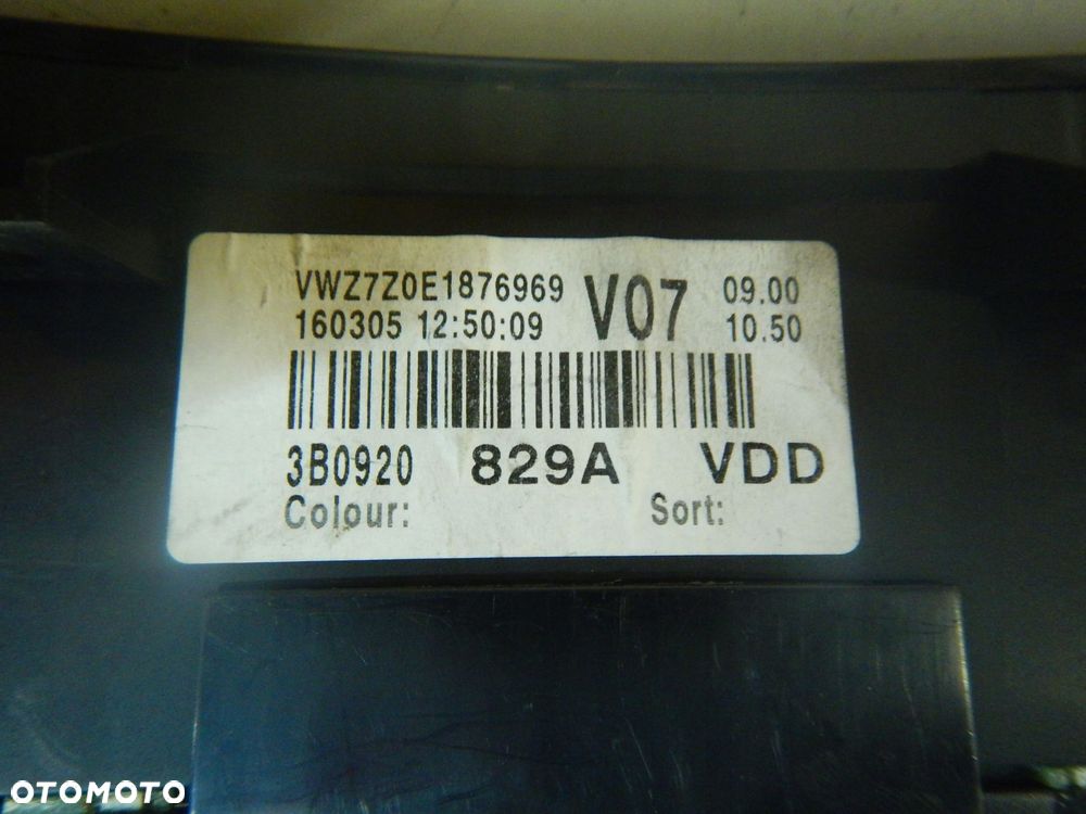 Vw Passat B5 Fl Tdi Licznik Zegary 3B0920829A - 9
