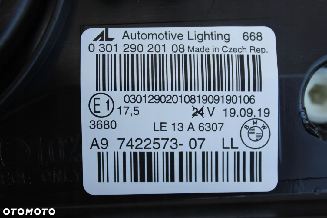 Bmw 2 F45 F46 Gran Tourer Lewa Zwykła H7 Led Nowa Oryginał 7422573 - 07 - 6