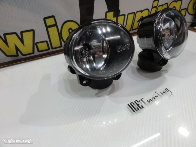 Farois de nevoeiro com luz branca 5000k para BMW F10, F11, F22, F23, E92, E93, F07 em cristal ou em fundo escurecido (smoke) - 4