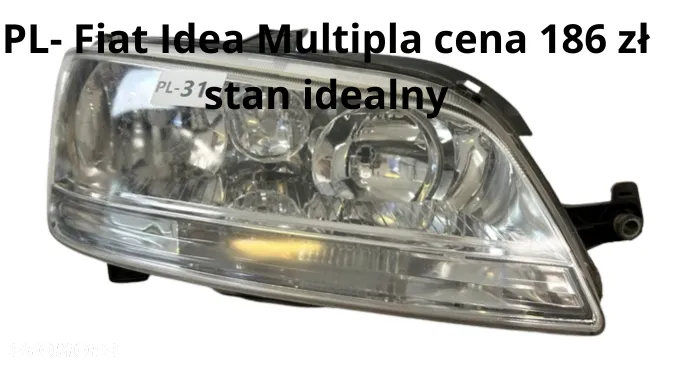 Fiat Idea Multipla Lift 04-12r 08-661-1144R  51747604 /  Ford Focus MK1 02 Lift Lampa prawy przód reflektor prawy 2M51-13W029-BD / HYUNDAI Atos Prime 92202-055 99>03 Tania wysyłka 10 zł - 2