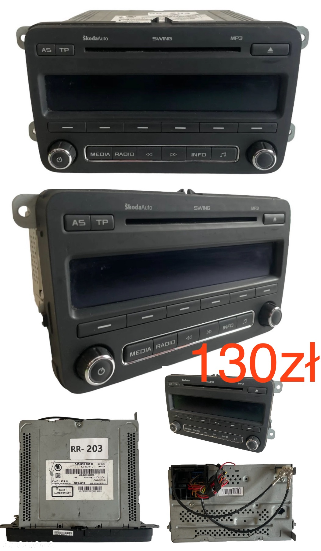 Tania Wysyłka 10zł Radio CD Skoda Mercedes W211 W169 HARMAN BECKER  BE9012 Renault Laguna III Audi A6 C5 A4 B6 B7 Citroen С2 2003-2009, СЗ 2002-2009r C4 Peugeot 206, 307 - 2